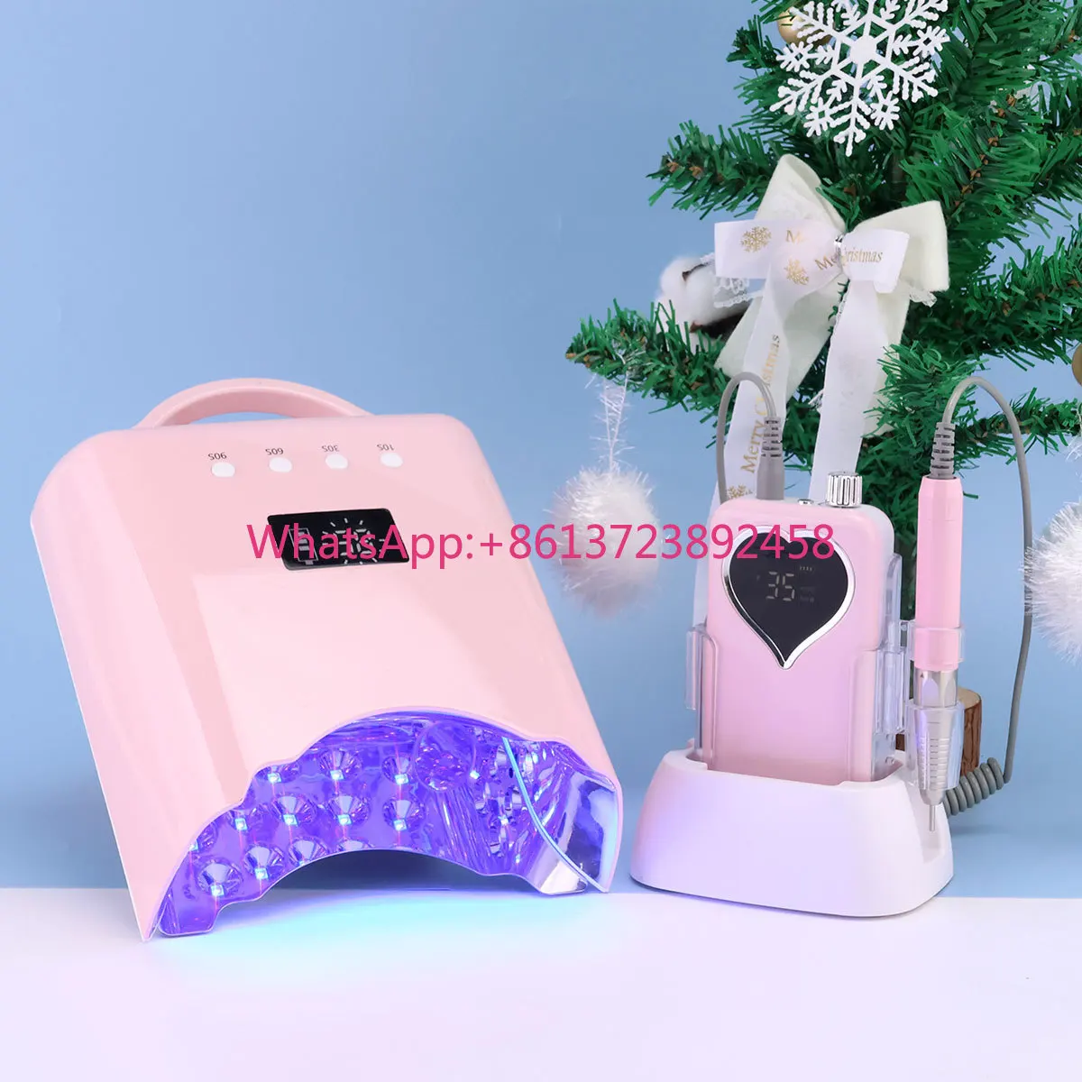 Pink Style Drill Machine 35000 RPM Nail Electric File Brushless EFile Best Motor Professional Nails Tool