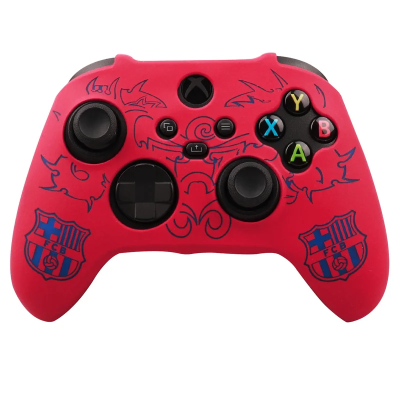 Casing Kontrol Ukiran Laser Lembut Silikon untuk PS4/PS5/XSX Casing Kulit Pengendali Gamepad Joystick Aksesori Game PENUTUP UNTUK PS4