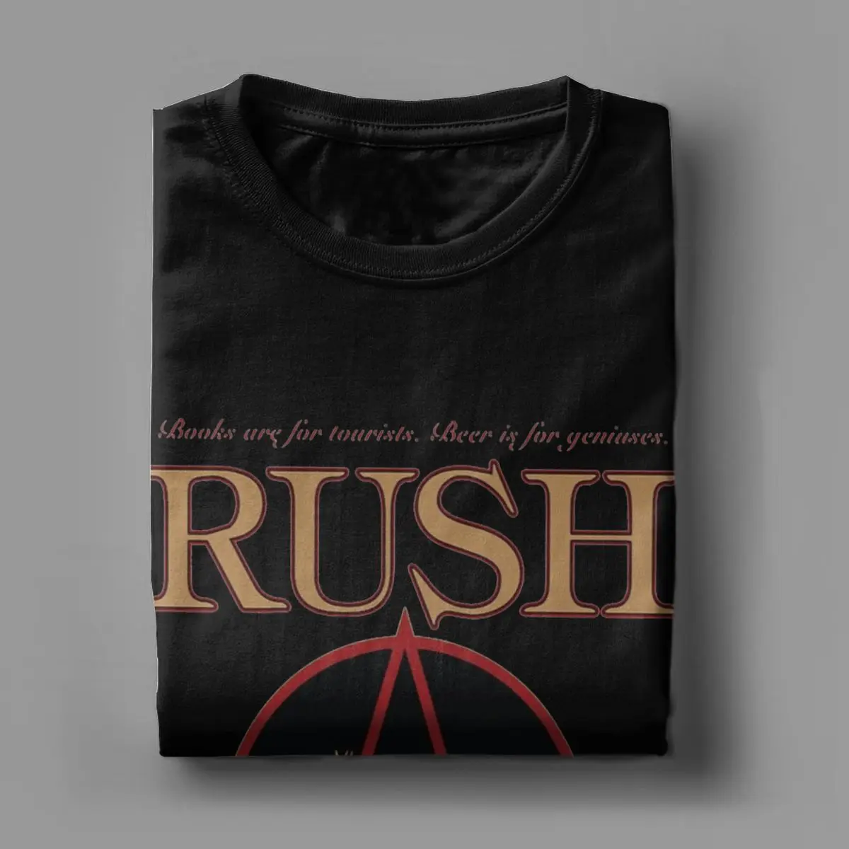 تي شيرت باند روك للرجال ، تي شيرت رائع ، أكمام قصيرة ، عنق طاقم ، قطن خالص ، قمم مقاس كبير #5