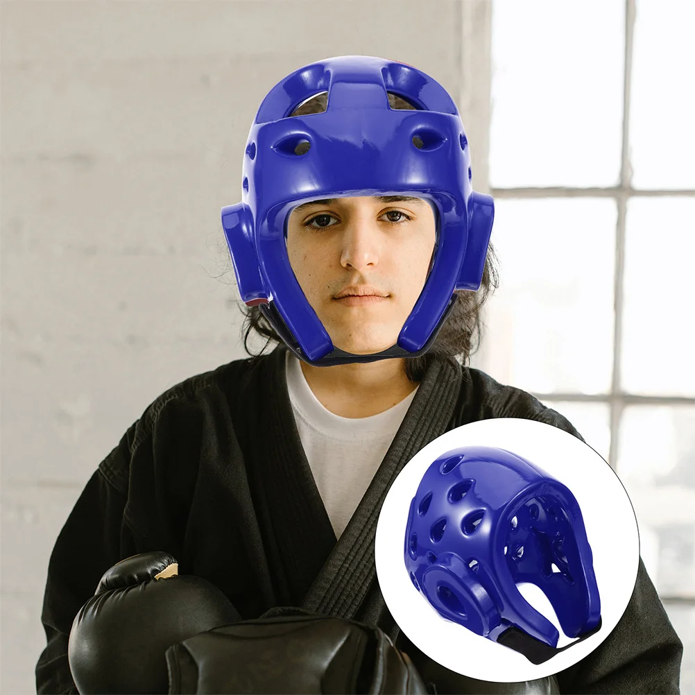 

Adjustable Kids Martial Arts Headgear Strong PU Sponge Build Impact Resistant Face Protection for Taekwondo Karate Sparring