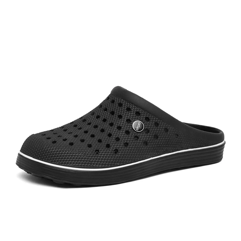 Sandalias huecas de jardín para hombre, zuecos de gelatina transpirables a la moda para playa, sandalias frescas de verano, zapatillas de piscina de agua baratas, 2022