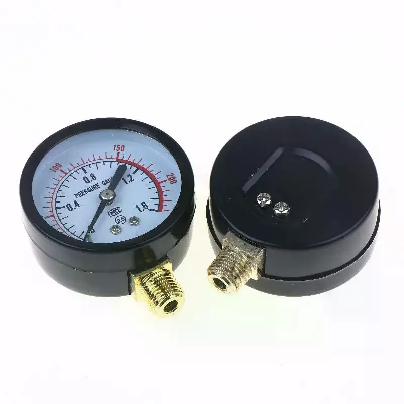 Air Pressure Gauge 0-25Bar 0-10Bar 0-12Bar, 1Pcs Hydraulic Fluid Measuring Accessory for DIY Compressor