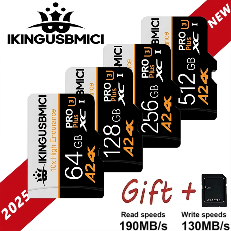 TF Cards SD Cards Memory Card Micro TF SD Card 512GB 64GB 128GB Performance for Driving Recorder Laptop Phone Smartphone PC