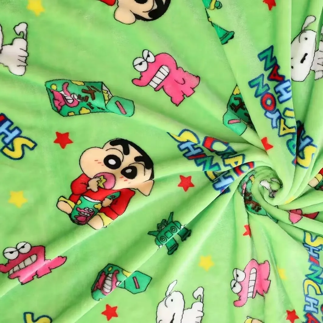 

Kawaii Crayon Shinchan Blanket Comfortable Warm Flannel Blanket Pillowcase Picnic Blanket Bedroom Bed Sofa Office Nap Girl Kids