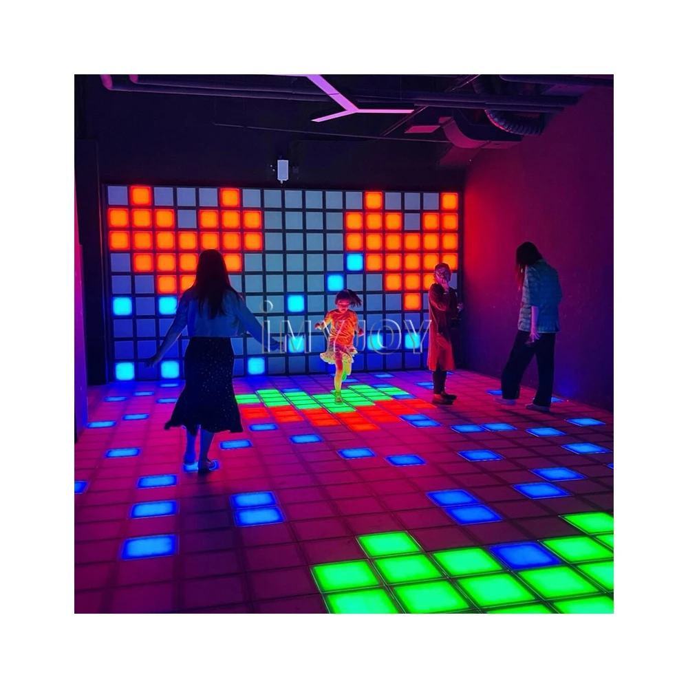 Interactive Escape Active Challenge Game Room Arena Jump Pixel Grid Activate Game Led Floor Light Dance Game