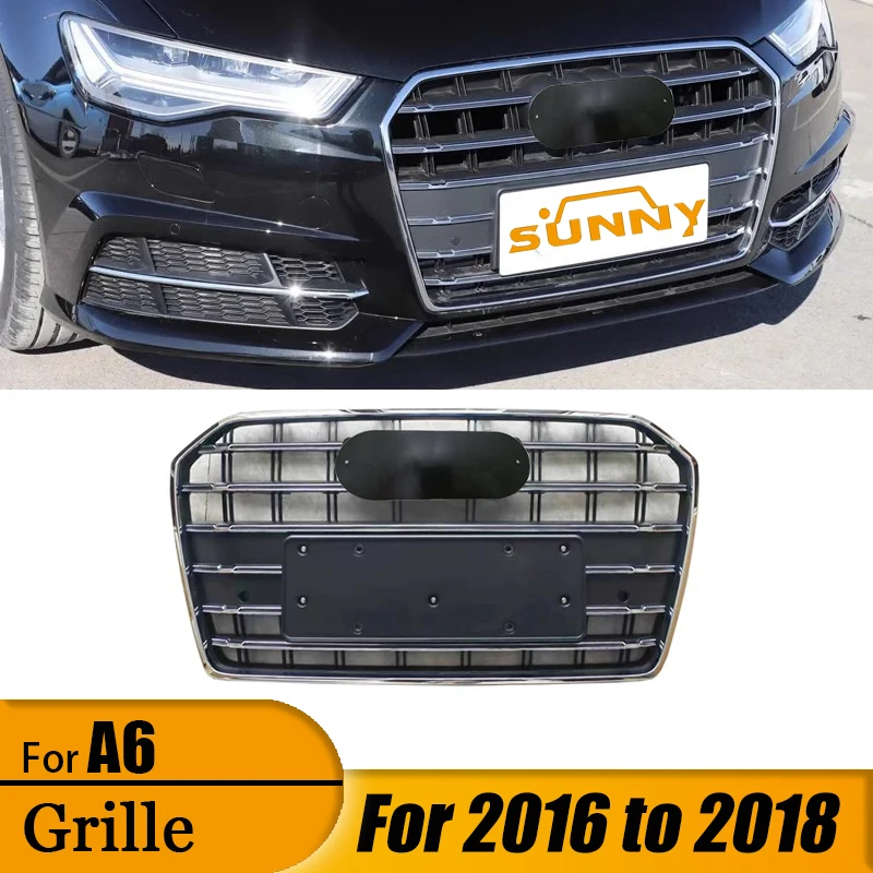 

Suitable for 16-18 Audi A6 Front Center Mesh Bumper Intake Grille Ventilation Mesh