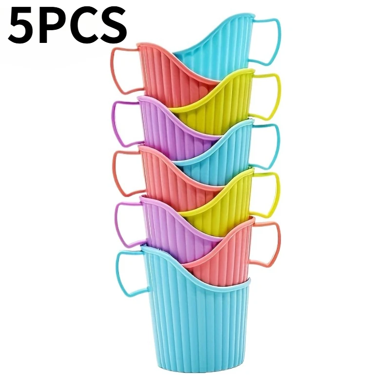 Five random color practical cup holders, cup accessories, suitable for home, restaurant, office party beverage accessories