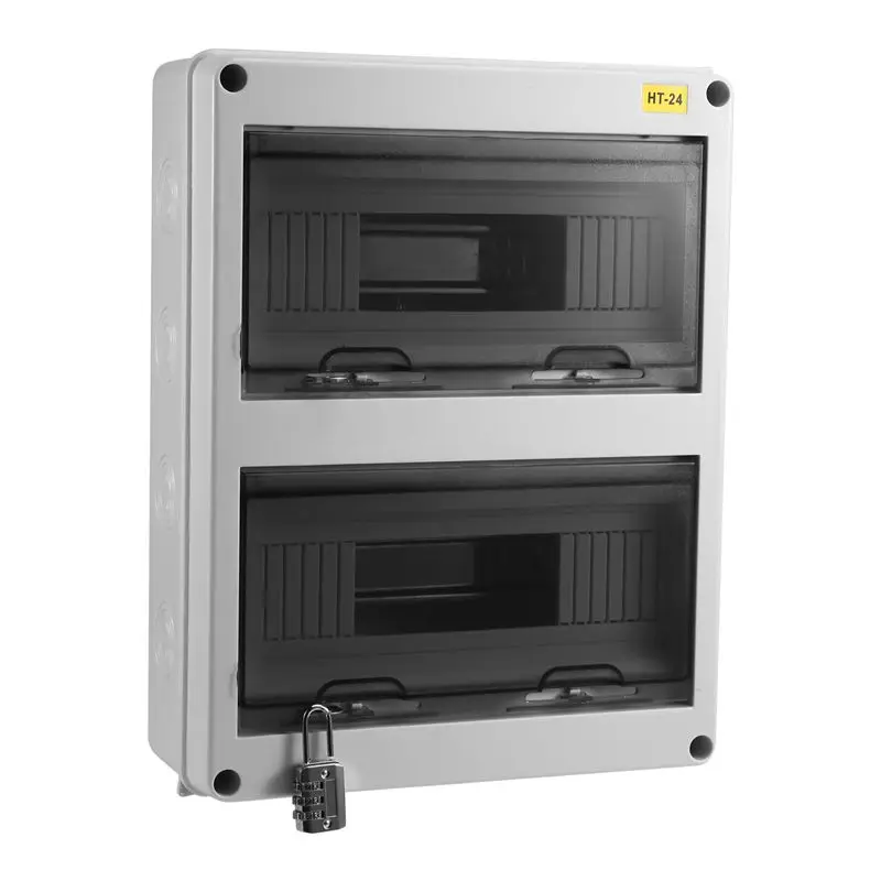 N10R-HT Series Junction Box 24WAY IP65 Waterproof Distribution Box Outdoor Plastic Electrical Withlock Forcircuit Breaker