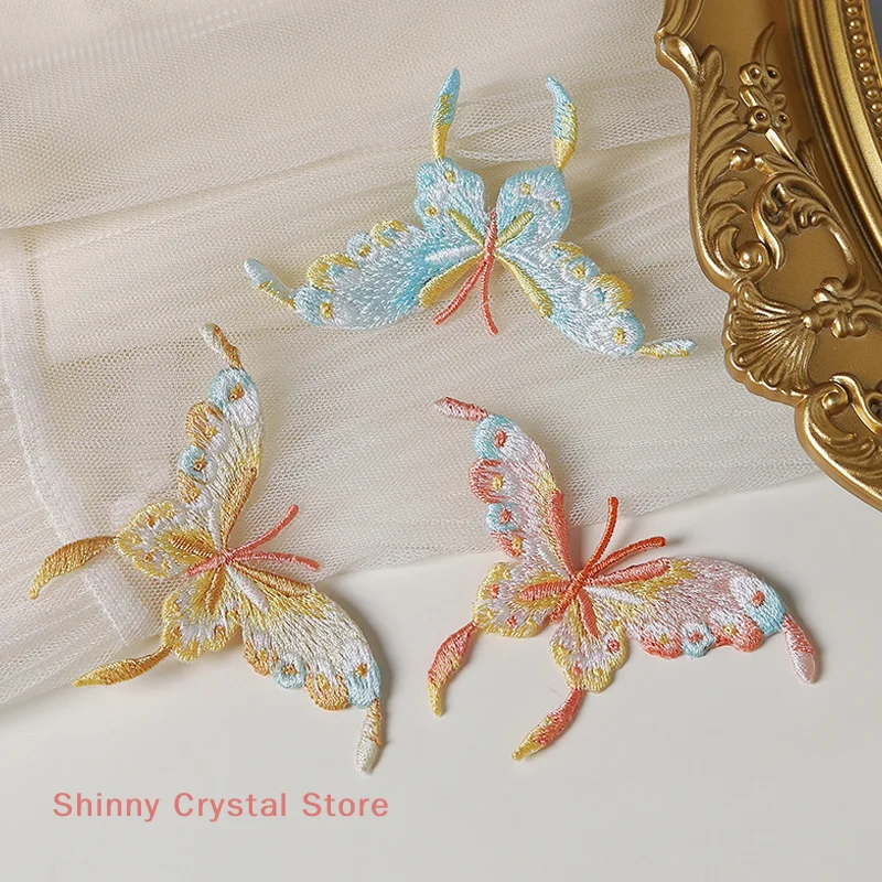 رائعة الصينية التقليدية الفن فراشة شارة مطرّزة شيونغسام هانفو حقيبة ملابس DIY بها بنفسك الديكور الكي للملابس