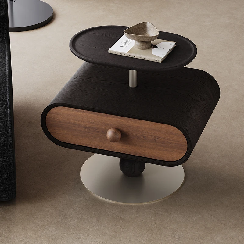 غرفة المعيشة على طراز العصور الوسطى، خزانة جانبية مخصصة لغرفة النوم، طاولة بجانب السرير #2