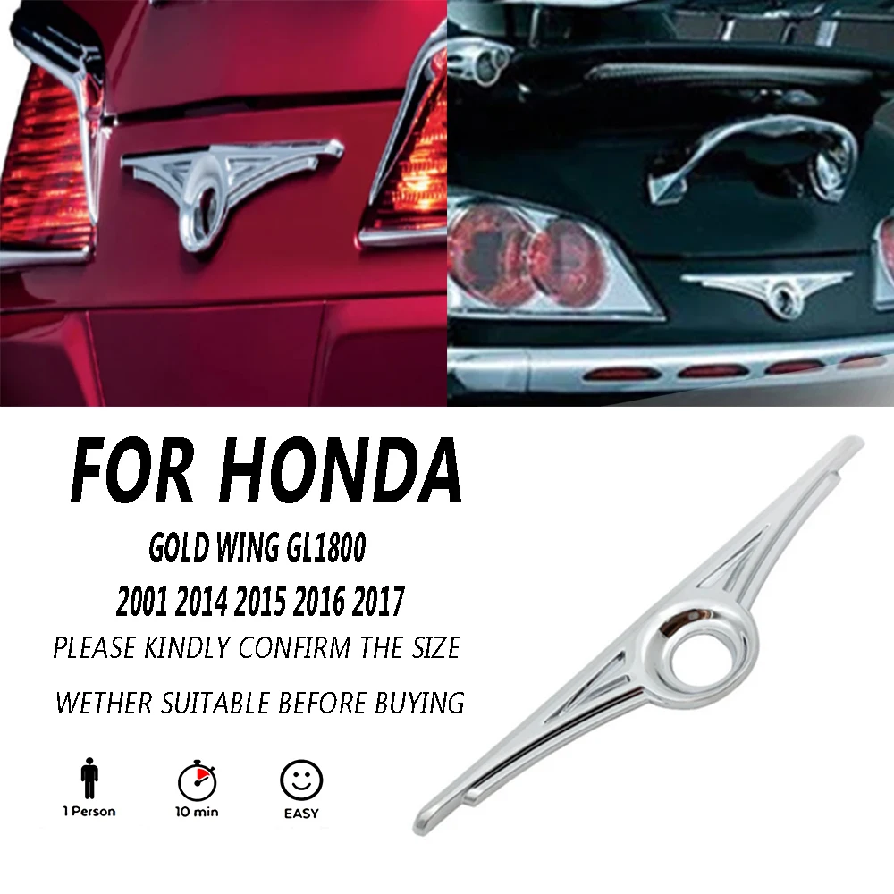 

Аксессуары для мотоциклов, замок для багажного отделения, украшение с отверстиями, хромированное украшение из АБС-пластика, Honda Jinyi GL1800 2001-2014-2017