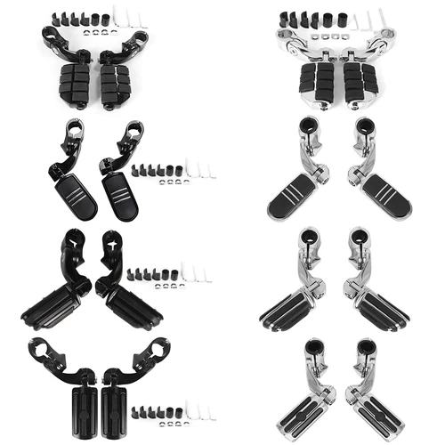 Reposapiés para motocicleta de 1 1/4 "", 32mm, protector de motor de carretera, apoyapiés de montaje para Harley Touring Honda Kawasaki Suzuki Yamaha