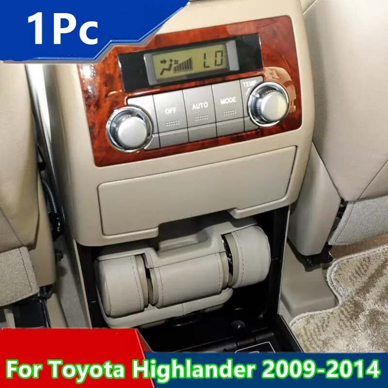 Rear Seat Temperature Control Rotary Knobs Cover For Toyota Highlander 2009-2014
