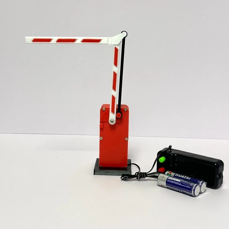 Remote Control Simulation Barrier Gate Electric Lifting Folding Road Access Control Model For Hobby Collection Display New Model