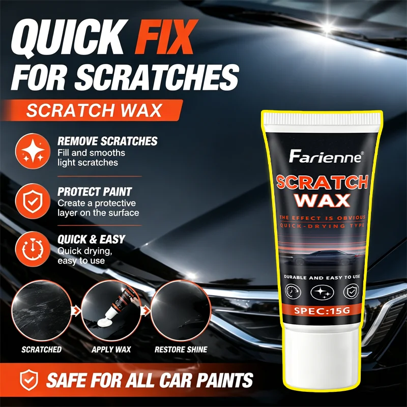Car Scratch Repair Wax Quick Fix Polishing Paste Auto Paint Scratch Remover Erase Fine Lines Swirl Marks Surface Restorer