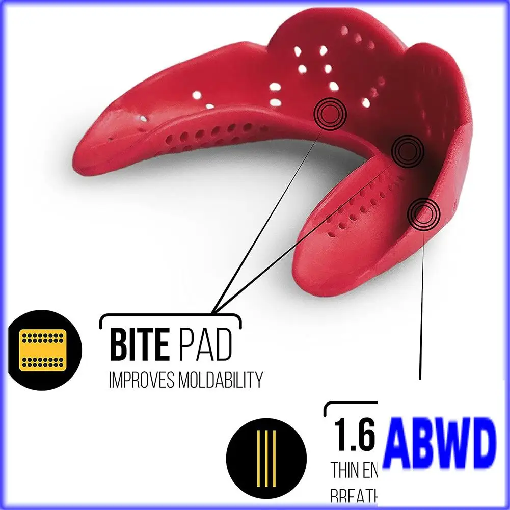WD-스포츠 마우스 가드 EVA 치아 보호대 성인용 마우스가드 치아 보호 농구 럭비 복싱 가라테