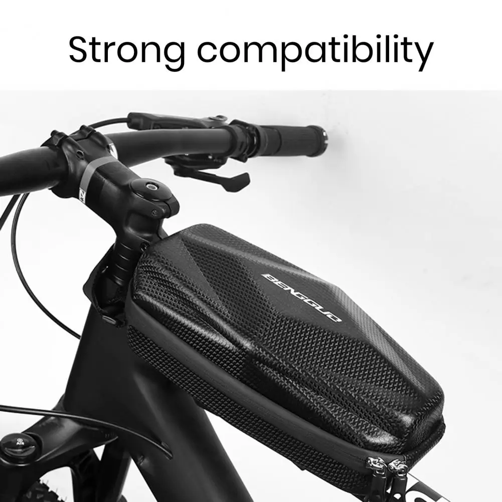 Portable Bike Front Bag Reflective Dust-proof Easy Installation Bike Bag  Pressure Resistance Handlebar Bag Bike Supply