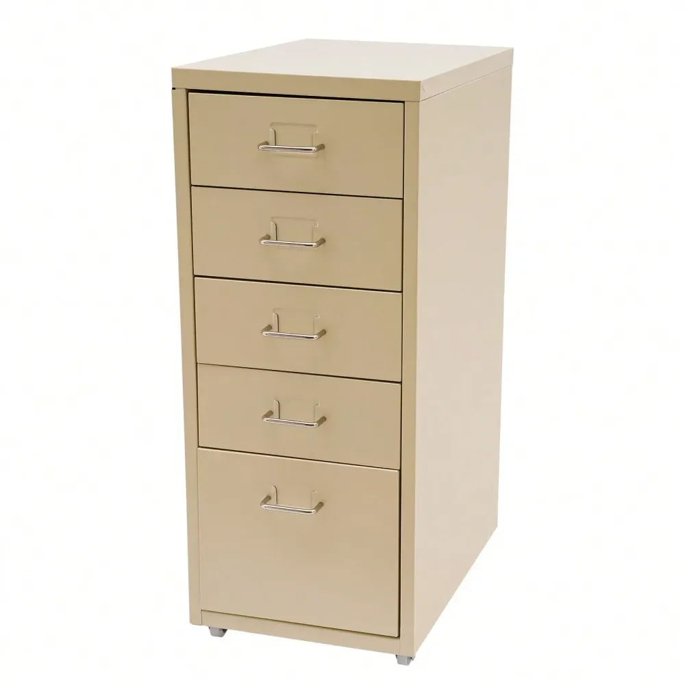 

Office Storage Cabinets And ShelvingMetal Cold Rolled Steel Vertical File Storage Cabinet, Storage Cabinet With 5 Drawers, 5Draw