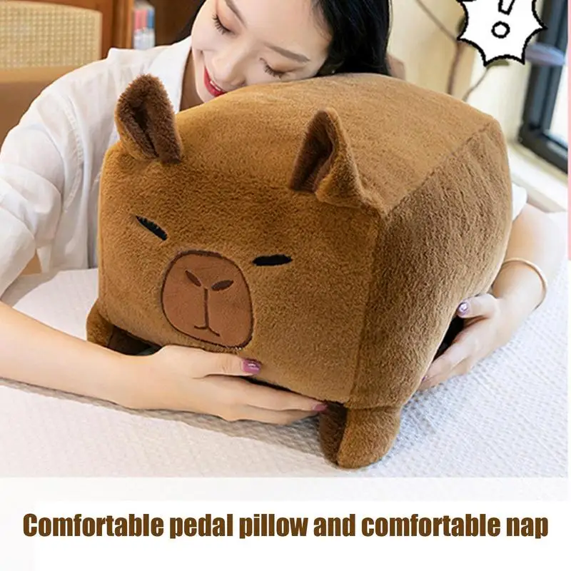 Plush Capybara Toy Plush Stuffed Animal Capybara Toy Soft Cuddly Doll Home Decor For Bedroom Sofa Bed Couch Car Chair Desk Shelf
