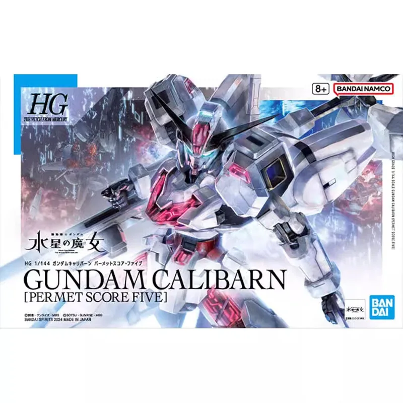 Original Genuine Bandai Anime GUNDAM CALIBARN [PERMET SCORE FIVE] HG 1/144 Assembly Model Toys Action Figure Gifts Collectible