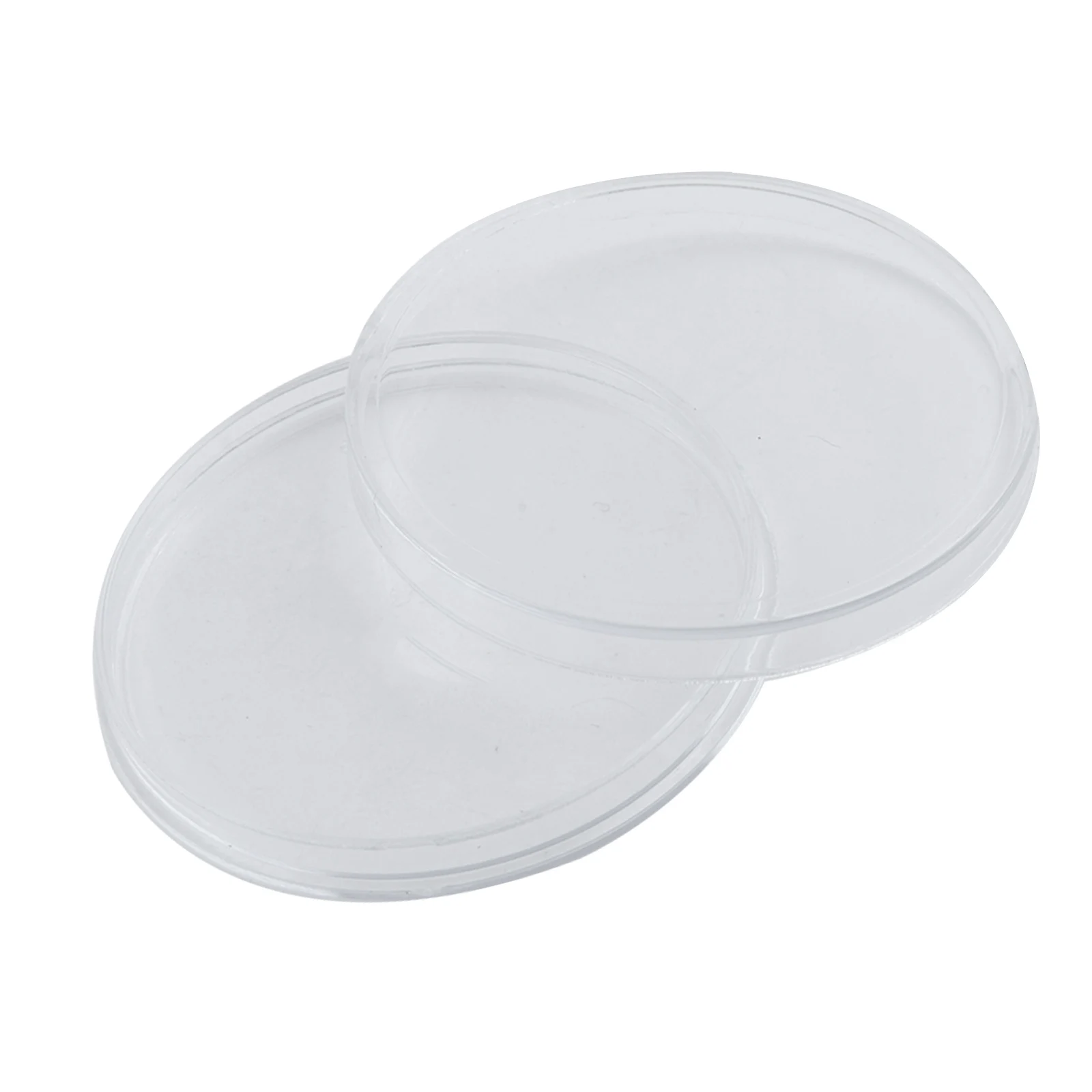100pcs Coin capsules 38mm Accessories Clear Collection Round Storage Transparent Box Case Container Protection