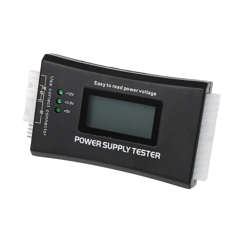 الرقمية شاشة الكريستال السائل جهاز كمبيوتر شخصي 20/24 دبوس LCD امدادات الطاقة تستر تحقق البنك طاقة إمداد قياس التشخيص