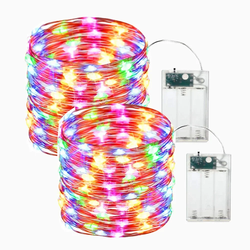 Battery Box LED3*AA Battery Powered Christmas Wedding Party Decoration Garland Indoor Outdoor Party Decoration Light String