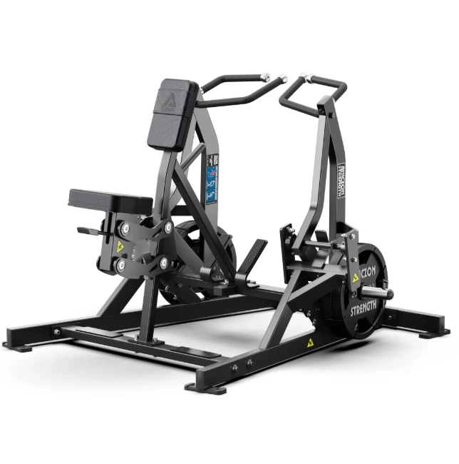 Commercial Split-style Seated Row Machine Plate Loaded Iso-Lateral Row For Strength Training