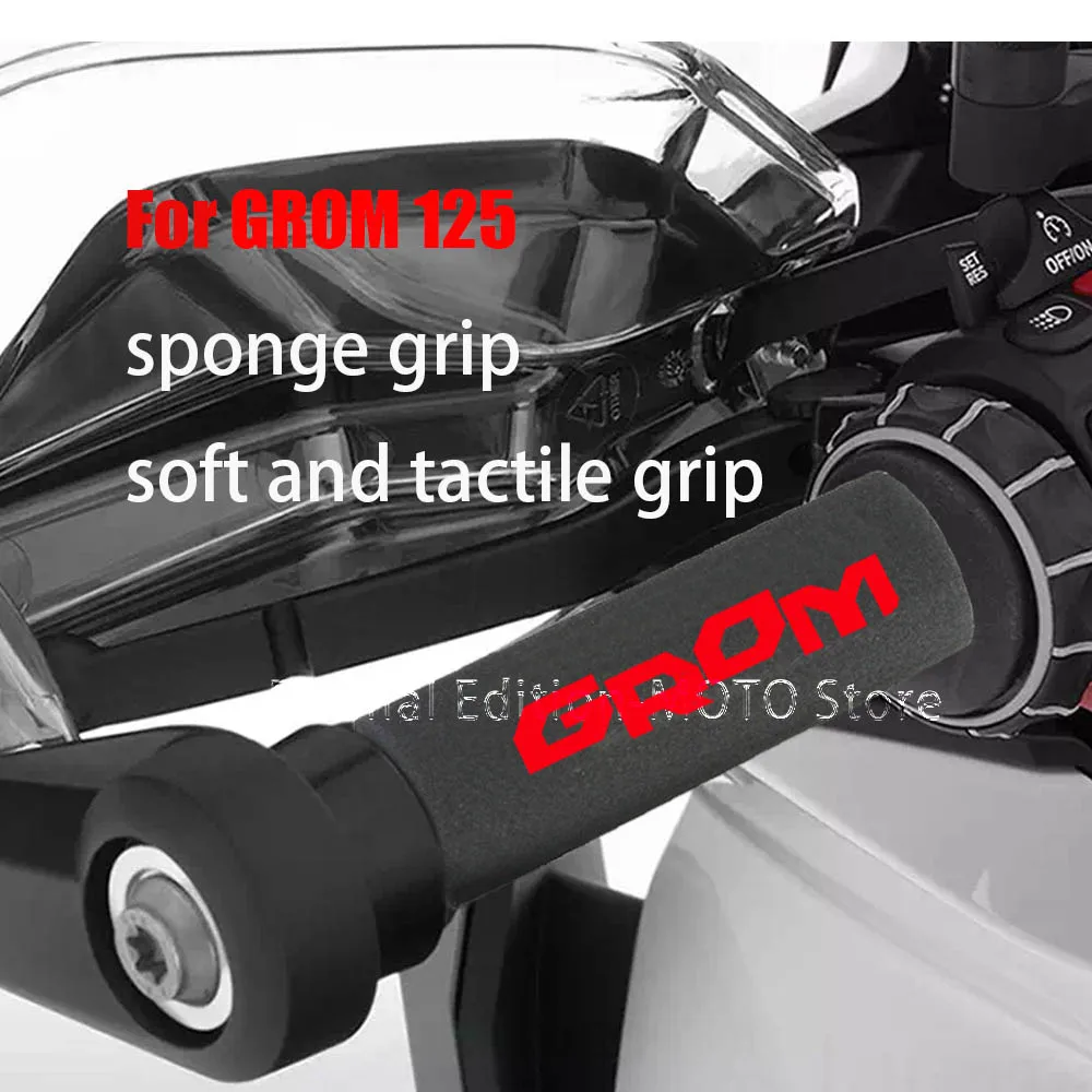 

For Honda GROM125 Handlebar Grip Sponge Cover Non-slip 27mm Motorcycle Sponge Grip