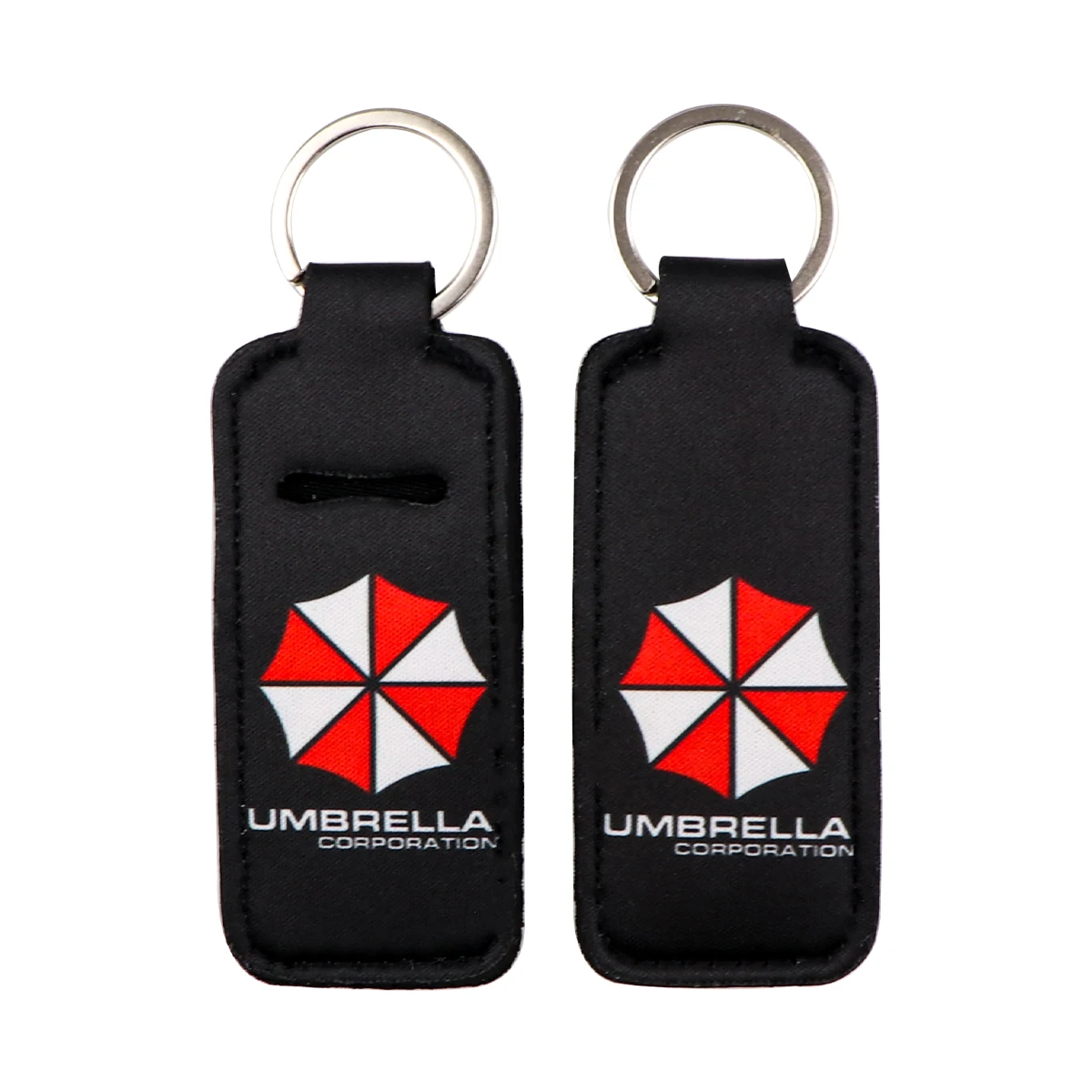 

Movie Umbrella Clip on Lipstick Holder Keychain Cartoon Print Keyring Trendy Lip Balm KeyChain Bag Charms Travel Accessories