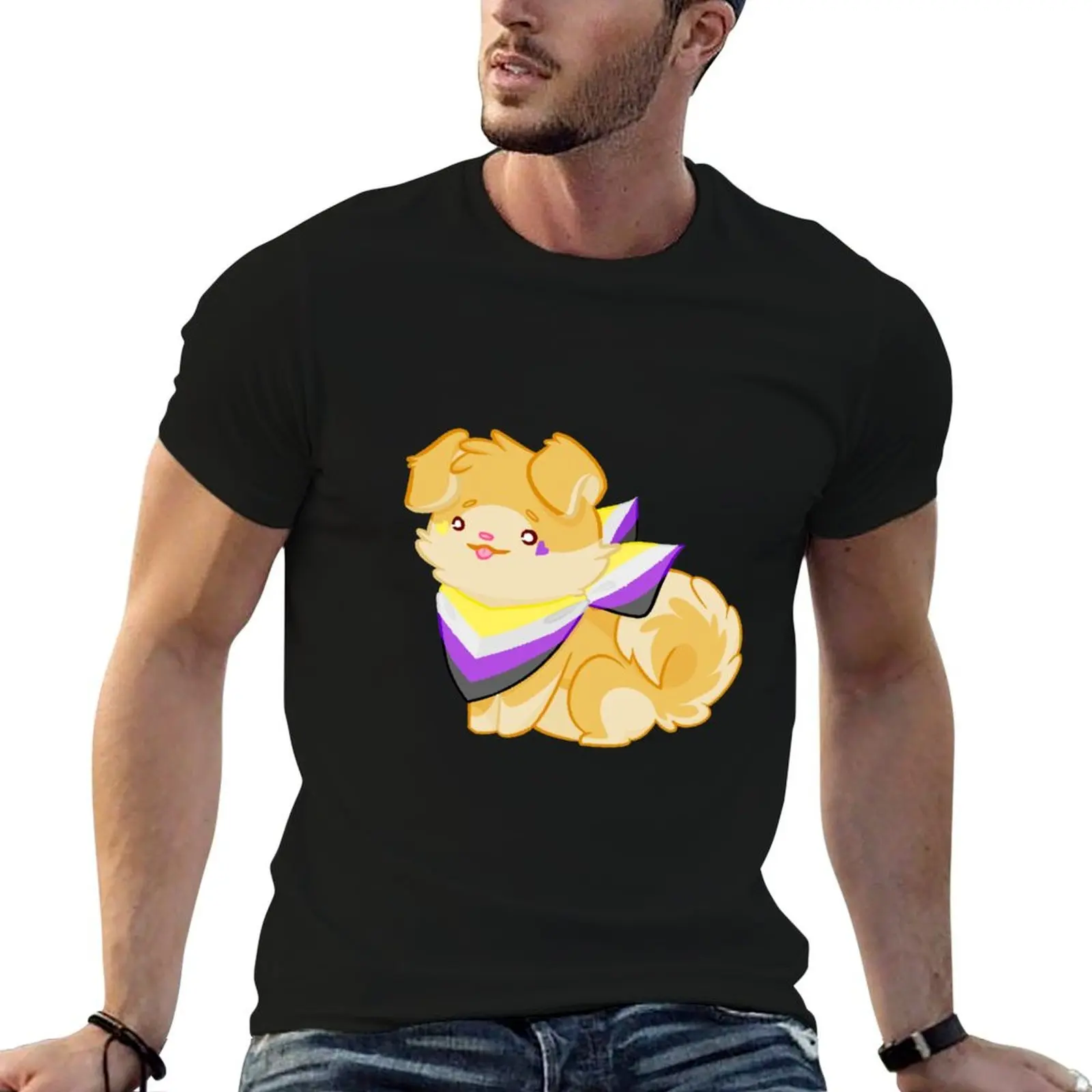 Proud Pupper (Nonbinary) T-Shirt Festival Casual Short Sleeve