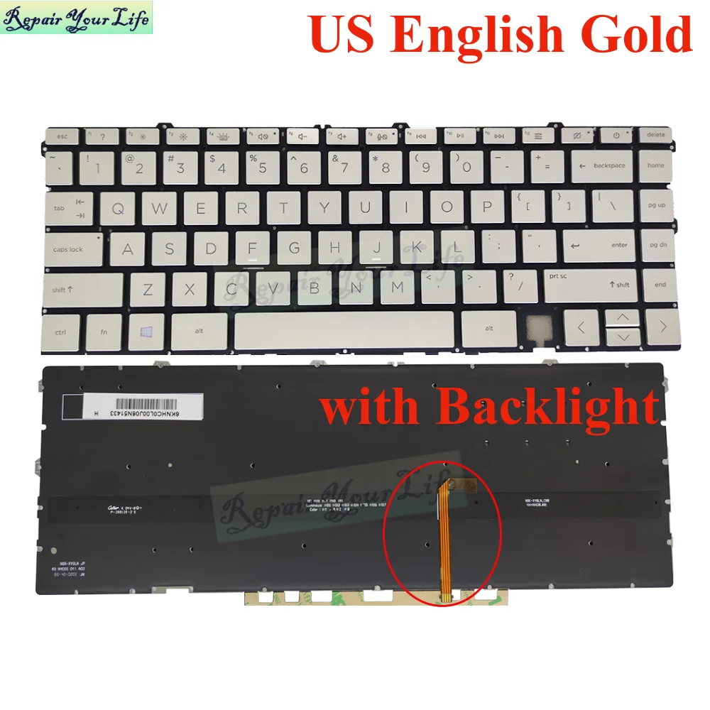 US UK LA/Latin JPA Backlit Keyboard for HP Envy X360 15-EU 15M-EU TPN-149 TPN-150 15-EU0003CA 15-EU0010CA EU0013CA EU0043DX