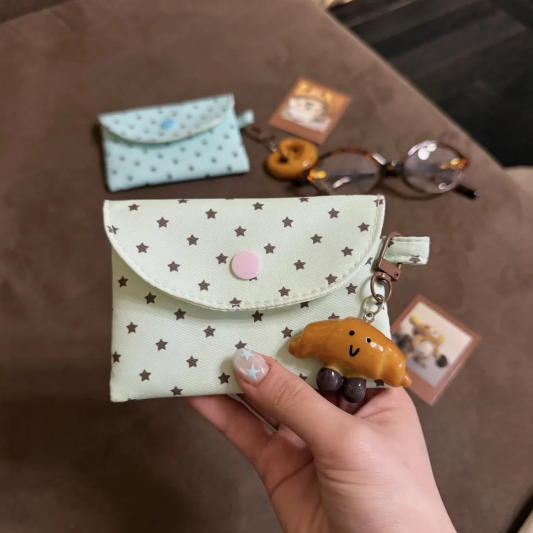 Sweet Star Wallet, Mint Cute Card Bag, CCD Storage Bag, Bank Card Certificate Bag, Small Item Storage Bag