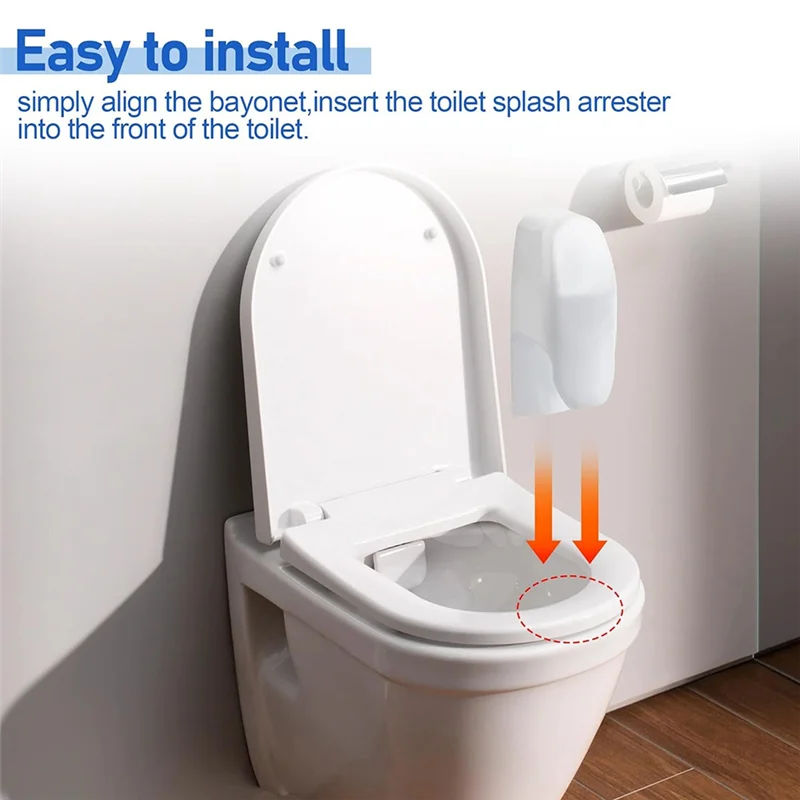 ABLU-Urine Splash Guard For Home Toilets, Perfect For Disability Training And Elevated Portability