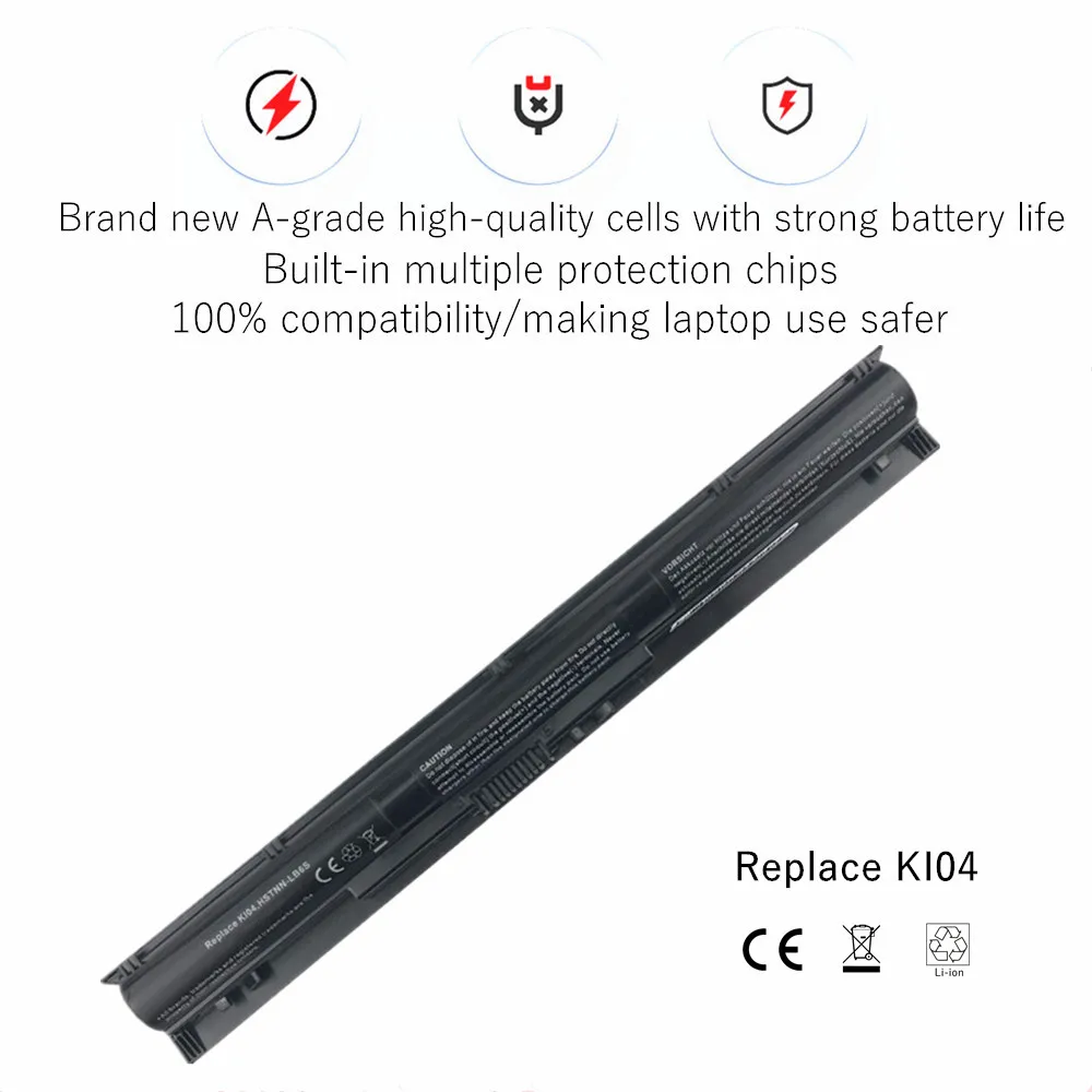 KI04 Laptop Battery For HP  Pavilion 14-ab005TU 15-ak HSTNN-LB6R  800009-421 HSTNN-DB6T 800049-001 HSTNN-LB6S