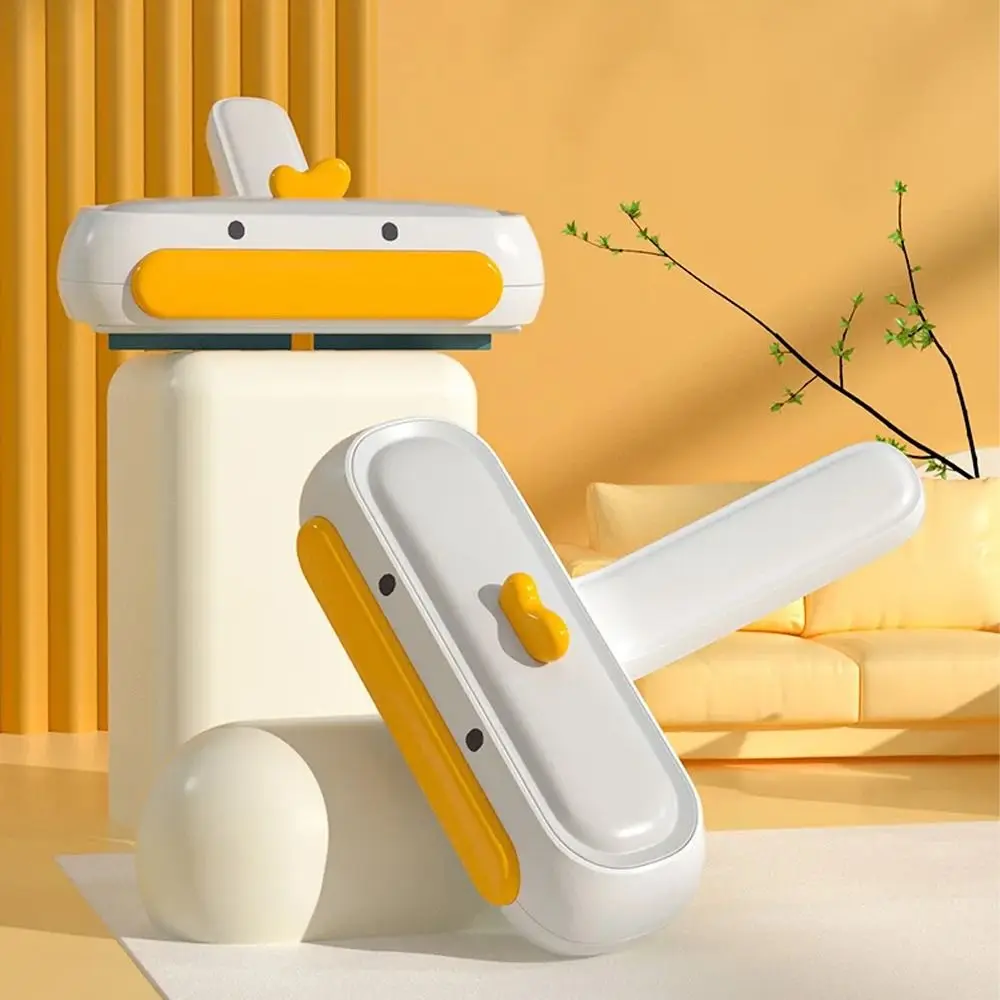 

Practical Little Duck Pet Sticky Hair Remover Reusable T-Shape Pet Cleaning Brush Plastic Roller Hair Remover For Cats Dog