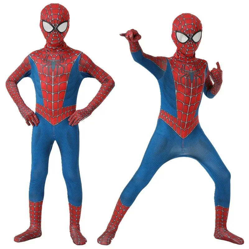 Mono ajustado de Spider Man Remy, disfraz de COS, máscara + capa, conjunto de superhéroe Zhentai, juego de rol, accesorios para fiesta de Carnaval y Halloween