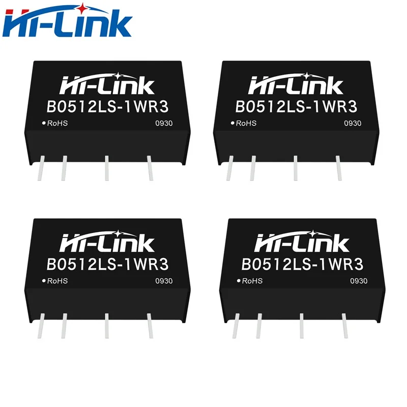 Hi-Link 5 buah B0505LS-1WR3 B0509LS B0512LS B0515LS 1W 5V untuk 5V 9V 12V 15V 24V input tegangan konstan DCDC modul daya 1500VDC