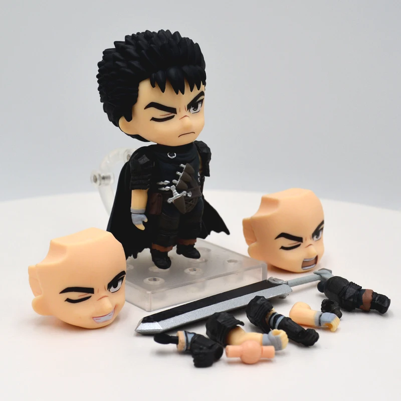 10cm #2134 Berserk Guts Anime Figure Berserk Guts L Action Figure Berserk Black Swordsman Figurine Collectible Model Toys Gifts