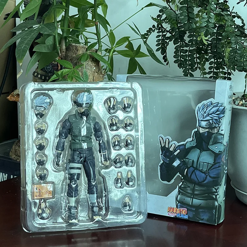 بانداي-لعبة شخصية أنيمي ناروتو شيبودن ، ألعاب SHF هاتاكي كاكاشي ، بطل زينة غرفة الشارينغان ، دمى نموذجية