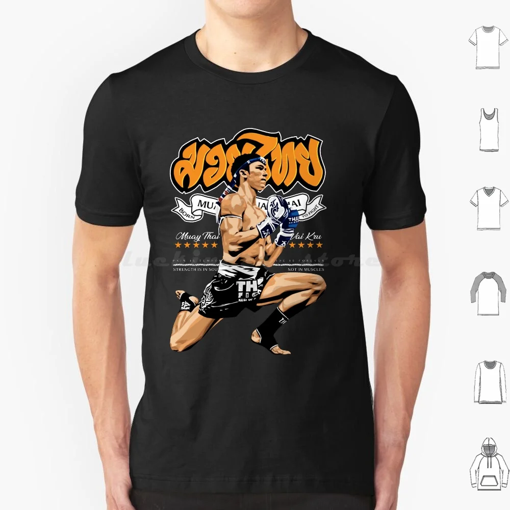 Muay Thai Wai Kru Kickboxing Born To Fight T Shirt Men Women Kids 6xl Muay Thai Boxing Kickboxing Thailand Boxer Sakyant Waikru