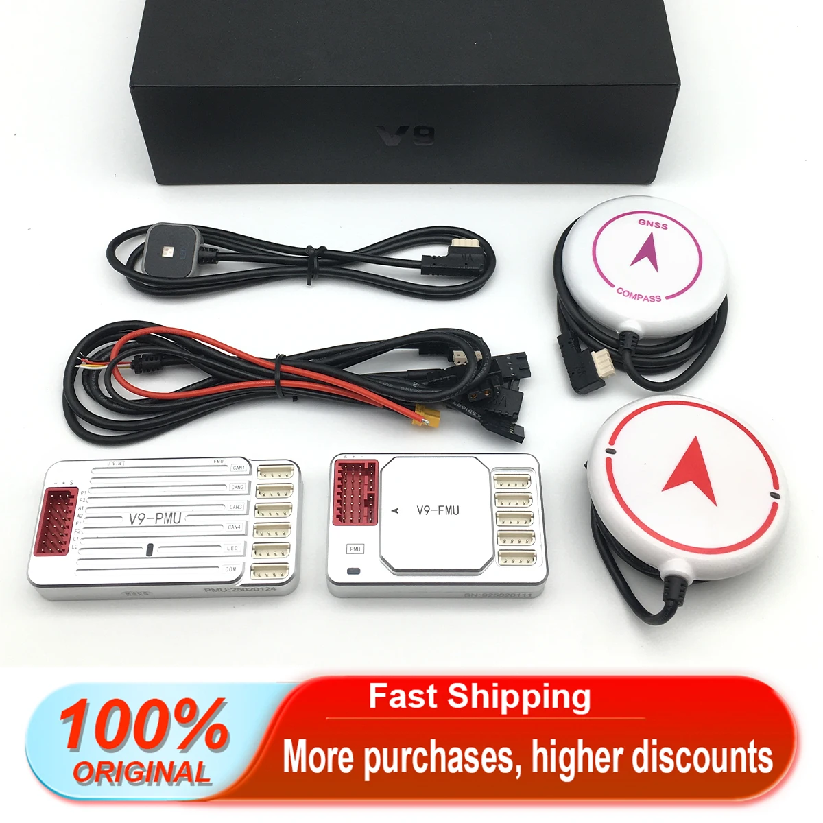 VK V9 V9-AG FMU Single Double GPS Flight Controller Terrain Front Obstacle Radar FC for Agricultural Pesticide Spray Drone UAV