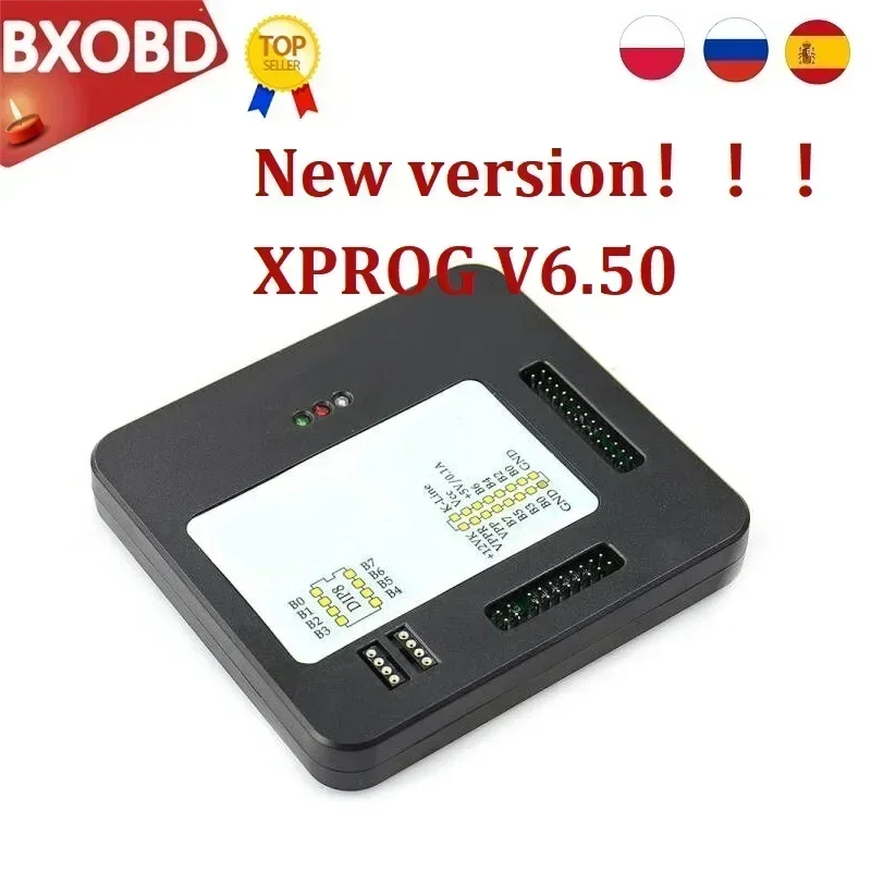 PL/RU Ship XPROG V6.50 Add More Authorized Xprog Programmer X PROG 6.50 EEPRO ECU V6.50 X-prog Metal Box ECU Programming Tool