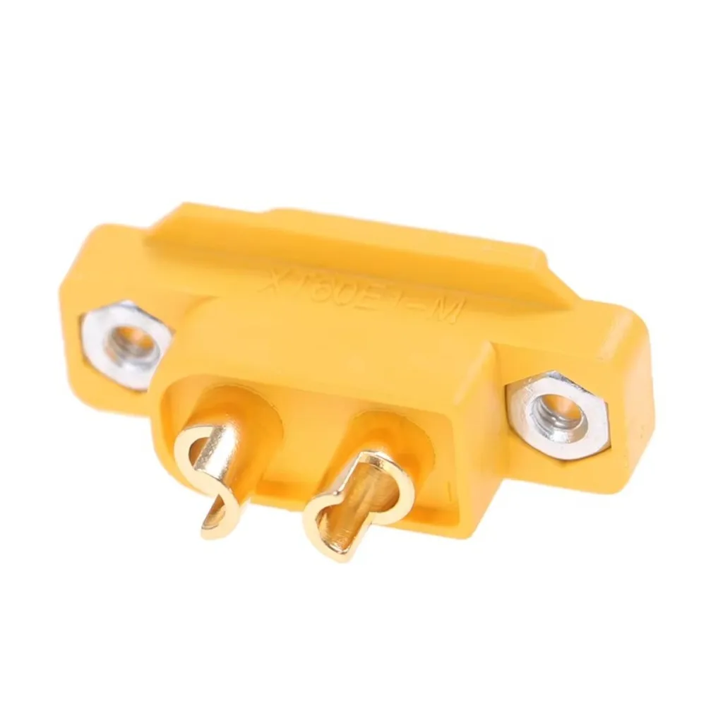 

New AMASS XT60E Connector Yellow Black Mountable XT60E Female Plug FPV Racing Fixed Board Plastic XT60E-F Cover RC Accessories