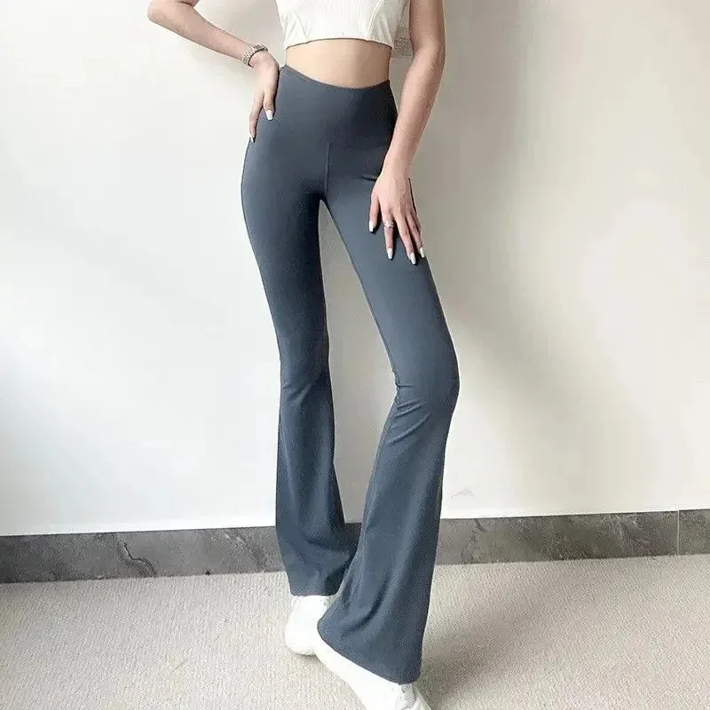 

Women's High Waist Sports Fitness Suit Running Yoga Wide Leg Pants Autumn and Winter Training Suit