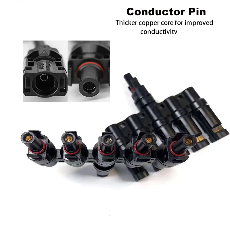 Solar branch connector Pair of IP67 waterproof T2 T3 T4 T5 T6 connectors for parallel connection between solar panels