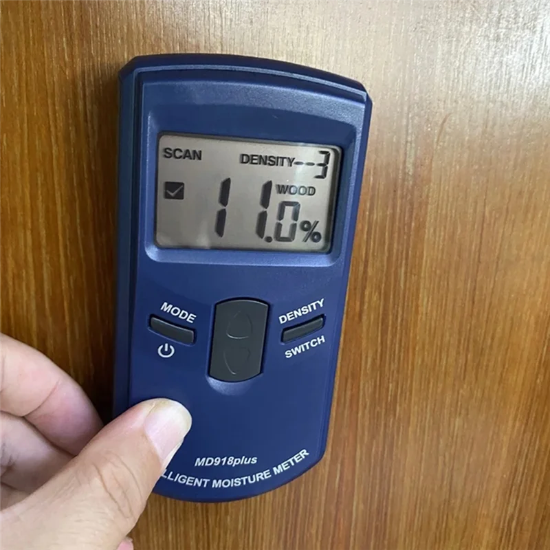 B24A Md918plus Inductive Wood Moisture Meter  Electromagnetic Waves Timber Damp Humidity Detector