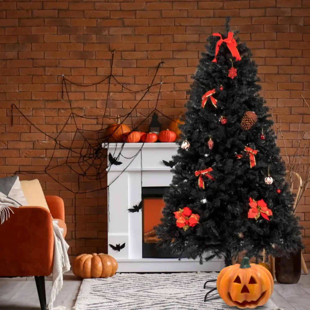 

The black 7.5ft 2500 branches are made of high-quality PVC materials as well as fine craftsmanship for Christmas trees