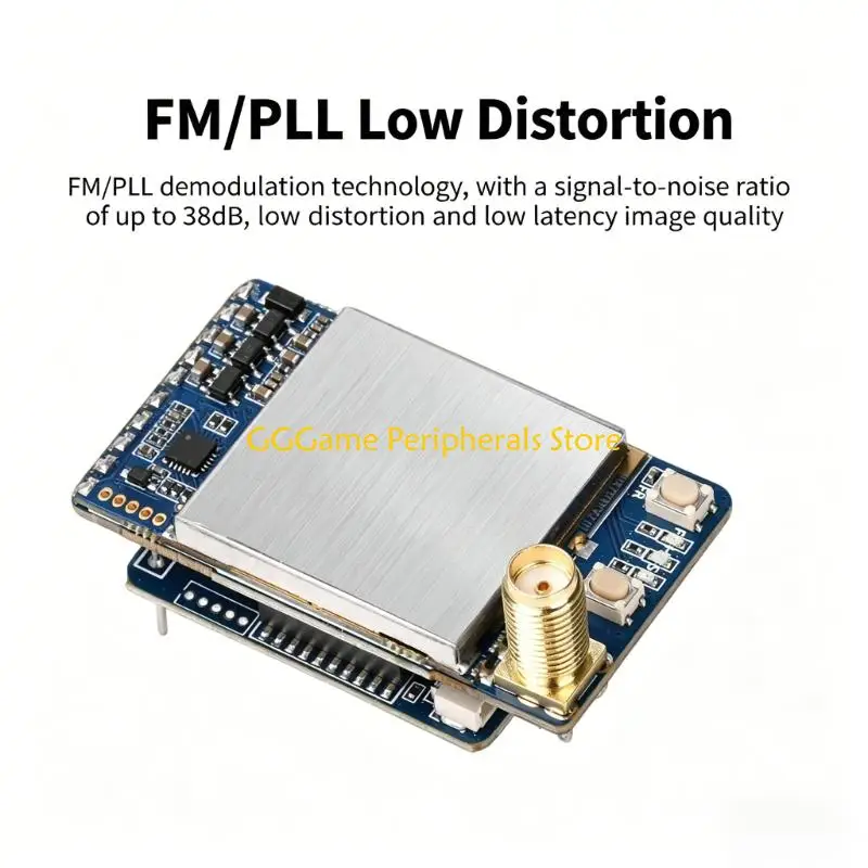 U55B 6.1-7.2GHz FPV Receiver Wide Temperature FPV Goggles CVBS Video Input Module 6.1-7.2GHz Receiver For Outdoor Use