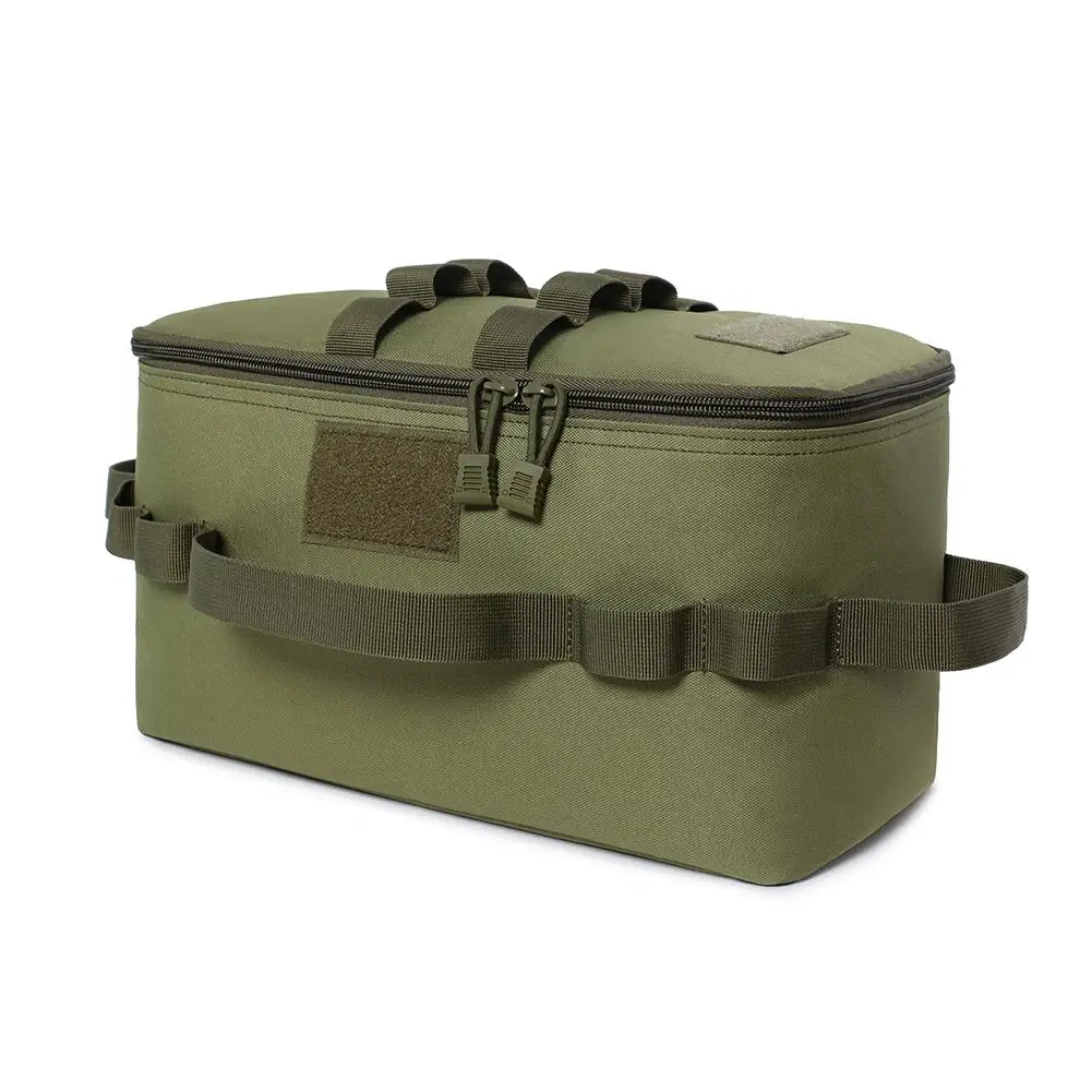 3Pcs Camping Storage Bags Large Capacity 600D Oxford Outdoor Equipment ( Green)